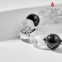 Vòng tay đá Thạch anh tự nhiên phối charm - Mẫu VC0520 - Ngọc Quý