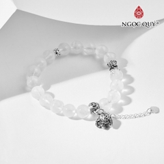 Vòng tay đá Thạch anh tự nhiên phối charm - Mẫu VC0521 - Ngọc Quý