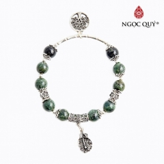 Vòng tay đá Thạch anh tự nhiên phối charm - Mẫu VC0522 - Ngọc Quý