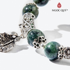 Vòng tay đá Thạch anh tự nhiên phối charm - Mẫu VC0522 - Ngọc Quý
