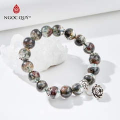 Vòng tay đá Thạch anh tự nhiên phối charm - Mẫu VC0523 - Ngọc Quý