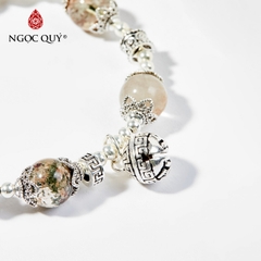 Vòng tay đá Thạch anh tự nhiên phối charm - Mẫu VC0526 - Ngọc Quý