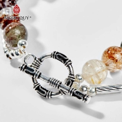 Vòng tay đá Thạch anh tự nhiên phối charm - Mẫu VC0527 - Ngọc Quý