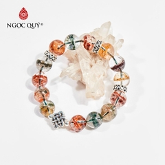 Vòng tay đá Thạch anh tự nhiên phối charm - Mẫu VC0529 - Ngọc Quý