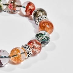 Vòng tay đá Thạch anh tự nhiên phối charm - Mẫu VC0529 - Ngọc Quý