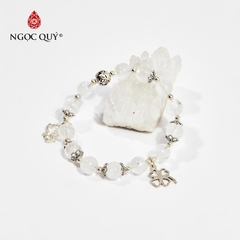 Vòng tay đá Thạch anh tự nhiên phối charm - Mẫu VC0530 - Ngọc Quý