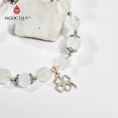 Vòng tay đá Thạch anh tự nhiên phối charm - Mẫu VC0530 - Ngọc Quý