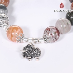 Vòng tay đá Thạch anh tự nhiên phối charm - Mẫu VC0533 - Ngọc Quý
