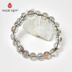 Vòng tay đá Thạch anh tự nhiên phối charm - Mẫu VC0535 - Ngọc Quý