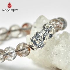 Vòng tay đá Thạch anh tự nhiên phối charm - Mẫu VC0535 - Ngọc Quý