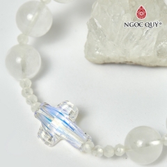 Vòng tay đá Thạch anh tự nhiên phối charm - Mẫu VC0536 - Ngọc Quý