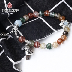 Vòng tay đá Thạch anh tự nhiên phối charm - Mẫu VC0482 - Ngọc Quý