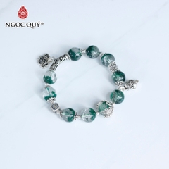 Vòng tay đá Thạch anh tự nhiên phối charm - Mẫu VC0549 - Ngọc Quý