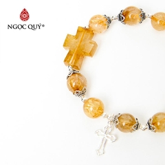 Vòng tay đá Thạch anh tự nhiên phối charm - Mẫu VC0553 - Ngọc Quý
