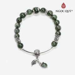 Vòng tay đá Thạch anh tự nhiên phối charm - Mẫu VC0565 - Ngọc Quý