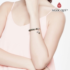 Vòng tay đá Thạch anh tự nhiên phối charm - Mẫu VC0565 - Ngọc Quý