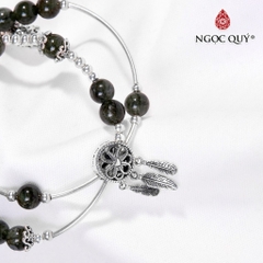 Vòng tay đá Thạch anh tự nhiên phối charm - Mẫu VC0569 - Ngọc Quý