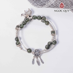 Vòng tay đá Thạch anh tự nhiên phối charm - Mẫu VC0569 - Ngọc Quý