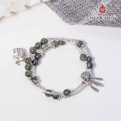 Vòng tay đá Thạch anh tự nhiên phối charm - Mẫu VC0569 - Ngọc Quý