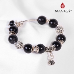 Vòng tay đá Thạch anh tự nhiên phối charm - Mẫu VC0570 - Ngọc Quý