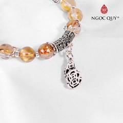 Vòng tay đá Thạch anh tự nhiên phối charm - Mẫu VC0573 - Ngọc Quý