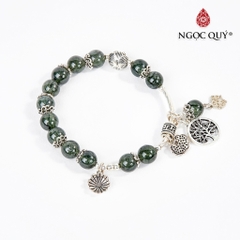 Vòng tay đá Thạch anh tự nhiên phối charm - Mẫu VC0574 - Ngọc Quý