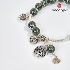 Vòng tay đá Thạch anh tự nhiên phối charm - Mẫu VC0574 - Ngọc Quý