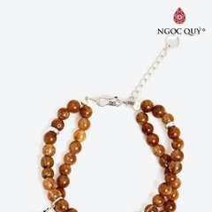 Vòng tay đá Thạch anh tự nhiên phối charm - Mẫu VC0589 - Ngọc Quý