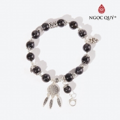 Vòng tay đá Thạch anh tự nhiên phối charm - Mẫu VC0590 - Ngọc Quý