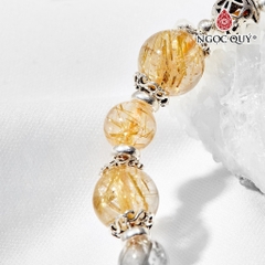 Vòng tay đá Thạch anh tự nhiên phối charm - Mẫu VC0592 - Ngọc Quý