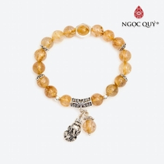 Vòng tay đá Thạch anh tự nhiên phối charm - Mẫu VC0593 - Ngọc Quý