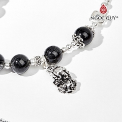 Vòng tay đá Thạch anh tự nhiên phối charm - Mẫu VC0597 - Ngọc Quý