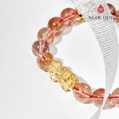 Vòng tay đá Thạch anh tự nhiên phối charm - Mẫu VC0598 - Ngọc Quý