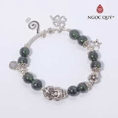 Vòng tay đá Thạch anh tự nhiên phối charm - Mẫu VC0618 - Ngọc Quý