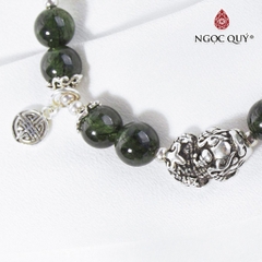 Vòng tay đá Thạch anh tự nhiên phối charm - Mẫu VC0618 - Ngọc Quý