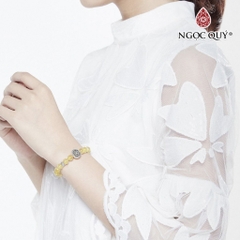 Vòng tay đá Thạch anh tự nhiên phối charm - Mẫu VC0620 - Ngọc Quý