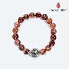 Vòng tay đá Thạch anh tự nhiên phối charm - Mẫu VC0622 - Ngọc Quý