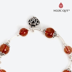 Vòng tay đá Thạch anh tự nhiên phối charm - Mẫu VC0624 - Ngọc Quý