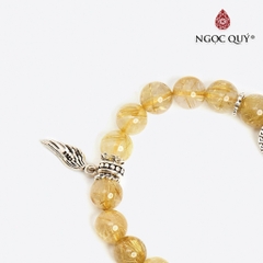 Vòng tay đá Thạch anh tự nhiên phối charm - Mẫu VC0626 - Ngọc Quý