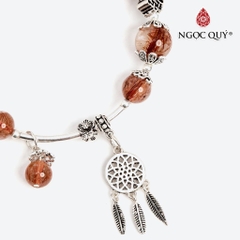 Vòng tay đá Thạch anh tự nhiên phối charm - Mẫu VC0627 - Ngọc Quý