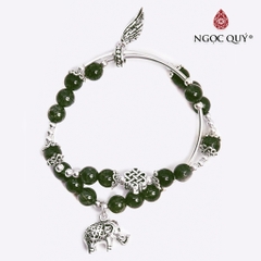 Vòng tay đá Thạch anh tự nhiên phối charm - Mẫu VC0631 - Ngọc Quý
