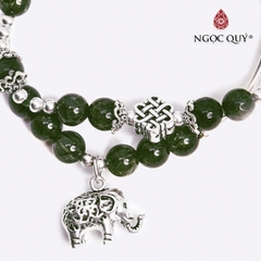 Vòng tay đá Thạch anh tự nhiên phối charm - Mẫu VC0631 - Ngọc Quý