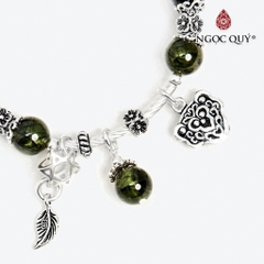 Vòng tay đá Thạch anh tự nhiên phối charm - Mẫu VC0632 - Ngọc Quý