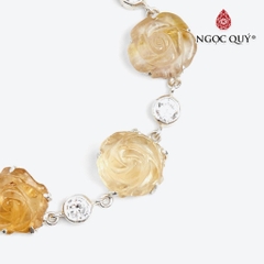 Vòng tay đá Thạch anh tự nhiên phối charm - Mẫu VC0634 - Ngọc Quý