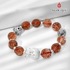 Vòng tay đá Thạch anh tự nhiên phối charm - Mẫu VC0637 - Ngọc Quý