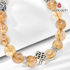 Vòng tay đá Thạch anh tự nhiên phối charm - Mẫu VC0638 - Ngọc Quý