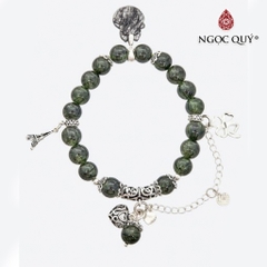 Vòng tay đá Thạch anh tự nhiên phối charm - Mẫu VC0639 - Ngọc Quý
