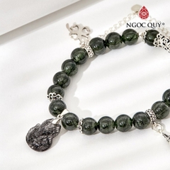 Vòng tay đá Thạch anh tự nhiên phối charm - Mẫu VC0639 - Ngọc Quý