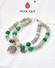 Vòng tay đá Thạch anh tự nhiên phối charm - Mẫu VC0641 - Ngọc Quý