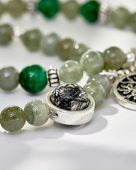 Vòng tay đá Thạch anh tự nhiên phối charm - Mẫu VC0641 - Ngọc Quý